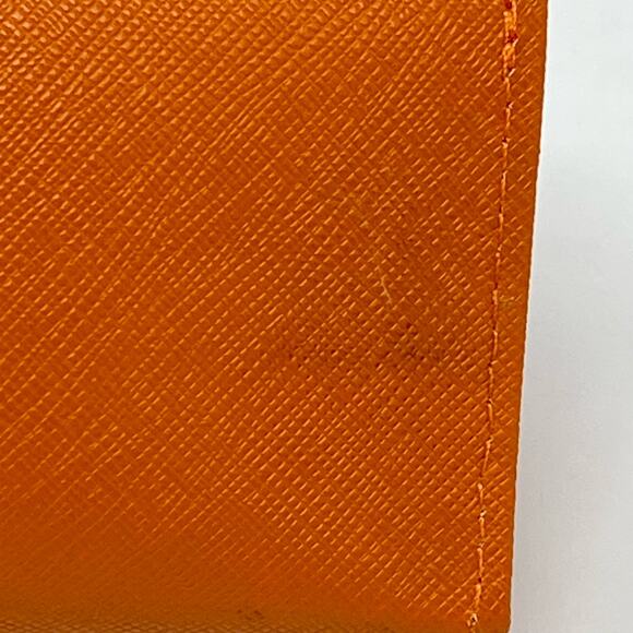 Tory Burch Orange Gold Tone Logo Sunglasses Eyeglasses Case 6.5 x 3.5 Case Only - Picture 10 of 11